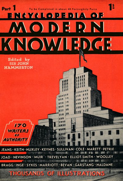 Encyclopedia of Modern Knowledge Part 1 advertisement, 1935 by Unbekannt