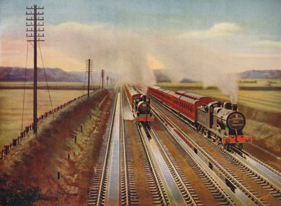 Excursion Trains to Blackpool Taking Water from Kirkham Track-Troughs by Unbekannt