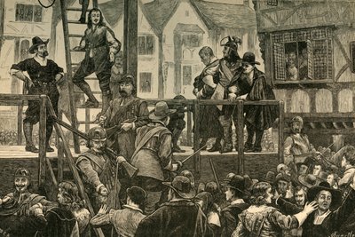 Execution of Tomkins and Challoner by Unbekannt