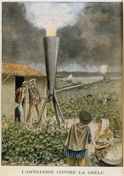 Firing a Cannon into Clouds to Prevent a Hail Storm by Unbekannt