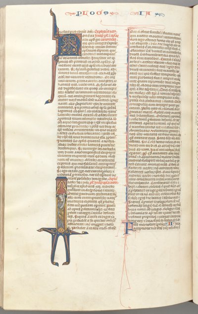 James, Historiated Initial I, James Standing with a Scroll, c. 1275-1300 by Unbekannt