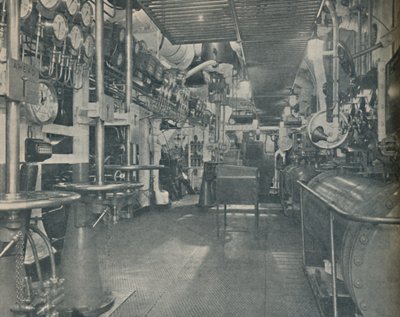 Forward Engine-Room of the Empress of Britain, with control platform, 1936 by Unbekannt