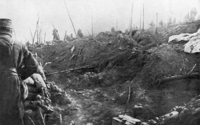 French Troops Prepare for a German Counter-Attack, Eparges Ridge, Near Verdun, France by Unbekannt