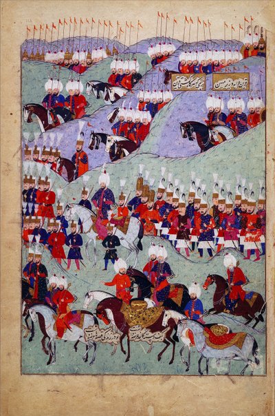 Funeral of Sultan Suleyman the Magnificent. History of Sultan Suleyman, 1579 by Unbekannt