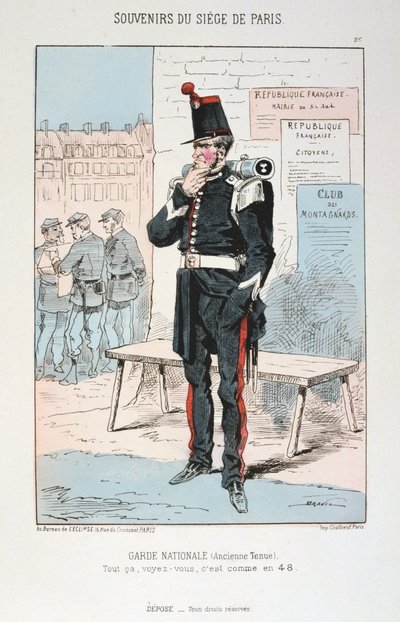 Garde Nationale ancien tenue, Siege of Paris, Franco-Prussian War by Unbekannt