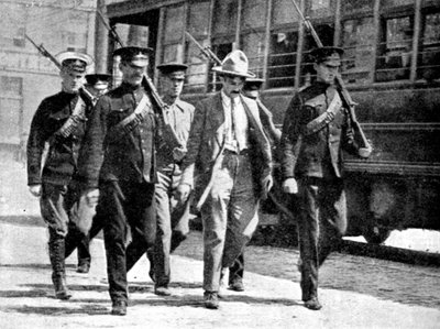 German Spy Escorted to Military Prison by the Canadian Authorities, First World War by Unbekannt
