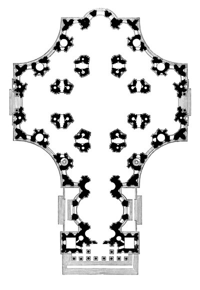 Ground plan of St Paul