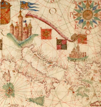 HM 1549, Luís Teixeira, Portolan Chart. Lisbon, ca. 1600 by Unbekannt