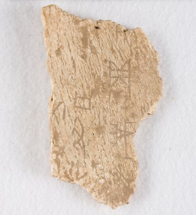 Inscribed Bone Fragment Oracle Bone by Unbekannt