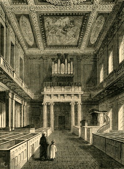 Interior of the Chapel Royal Banqueting House, Whitehall by Unbekannt