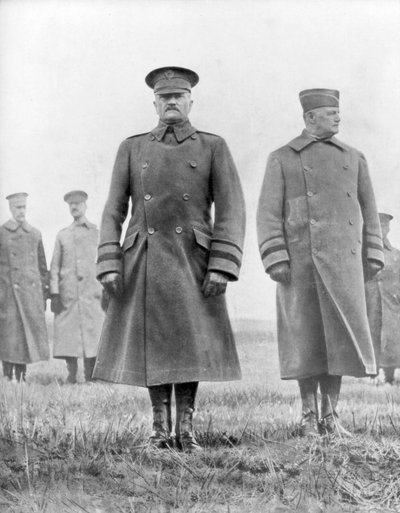 John Pershing and Hunter Liggett, American First World War Generals, March 1918 by Unbekannt