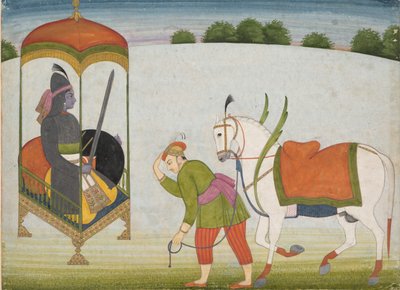 Kalki Avatar, the Future Incarnation of Vishnu (Page from a Dispersed Manuscript) by Unbekannt