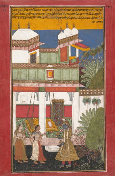 Krishna and Radha by Unbekannt