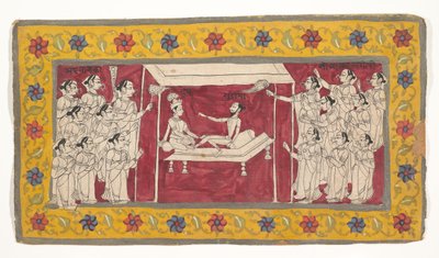Krishna with an Ascetic by Unbekannt