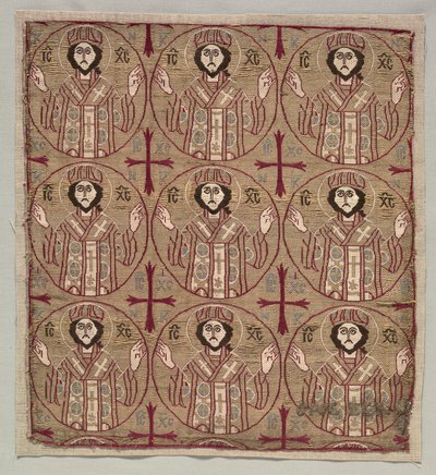 Lampas with Roundels of the Image of Christ in Benedictory Pose by Unbekannt