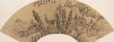 Landscape in the Style of Huang Gongwang, Spurious Date of 1633 by Unbekannt