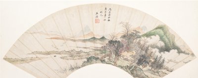 Landscape in the Style of Huichong, 18th century or later, spurious date of 1676 by Unbekannt