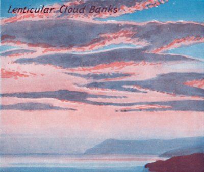 Lenticular Cloud Banks - A Dozen of the Principal Cloud Forms In The Sky, 1935 by Unbekannt