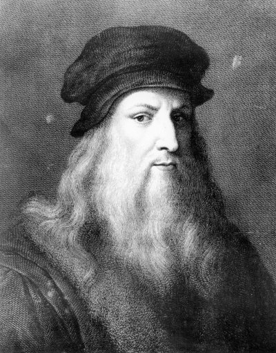 Leonardo da Vinci, Italian artist, engineer, scientist and inventor by Unbekannt