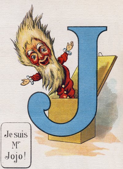 Letter J: I am Mr. Jojo. Engraving in "ABC L