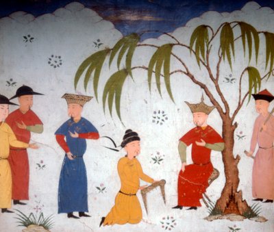 Li-ta-chih and Maksun Present History Books to Uljaytu, 14th-15th Century by Unbekannt