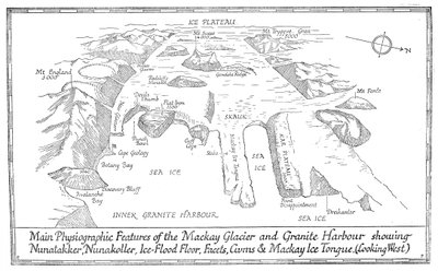 Main Physiographic Features of the Mackay Glacier and Granite Harbour by Unbekannt