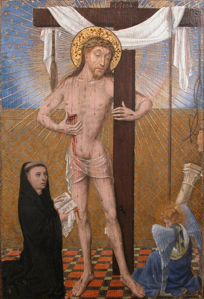 Man of Sorrows with Kneeling Donor by Unbekannt
