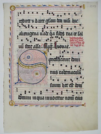 Manuscript Leaf with Initial S, from an Antiphonary by Unbekannt