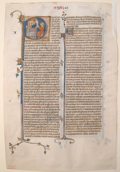 Manuscript Leaf with the Opening of the Epistle of Saint Paul to the Ephesians, from a Bible by Unbekannt
