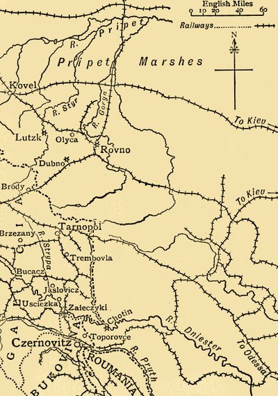 Map illustrating General Ivanoff