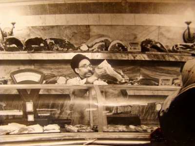 Meat counter in a Soviet food store, USSR, 1960s by Unbekannt