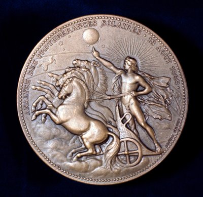 Medal commemorating Pierre Janssen and Norman Lockyer, French and English astronomers by Unbekannt