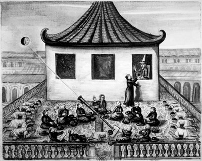 Missionaries Showing the King of Siam a Solar Eclipse by Unbekannt