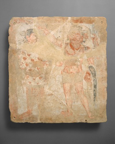 Panel with the god ShivaOesho and worshiper by Unbekannt