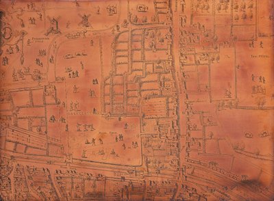 Part of a map of London, c1553-c1559 by Unbekannt