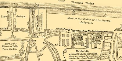 Plan of Bankside, Early in the Seventeenth Century by Unbekannt