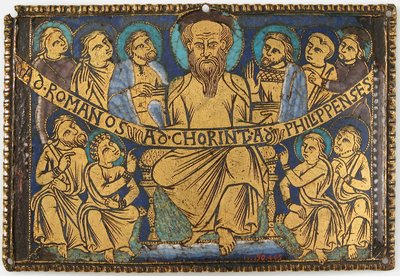 Plaque with Saint Paul and His Disciples by Unbekannt