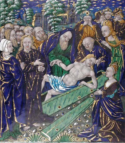 Plaque with the Raising of Lazarus, French, first half 16th century by Unbekannt