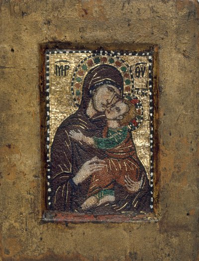 Portable Icon with the Virgin Eleousa, Byzantine by Unbekannt