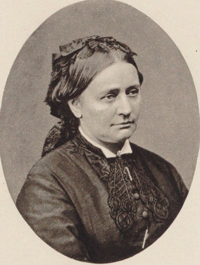 Portrait of Clara Schumann, 1870 by Unbekannt