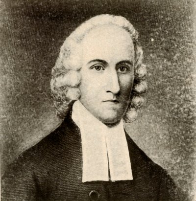 Portrait of Jonathan Edwards, in plain coat and bands of Presbyterian minister, c1750 by Unbekannt
