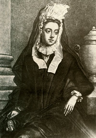Portrait of Lady Fenwick, Showing Widows Mourning, 1695 by Unbekannt