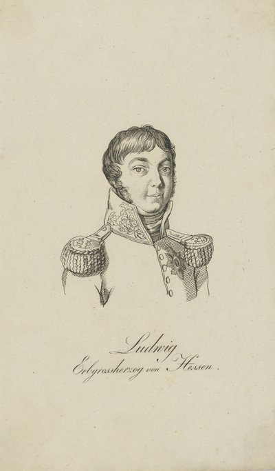 Portrait of Louis I, Grand Duke of Hesse, 1806 by Unbekannt