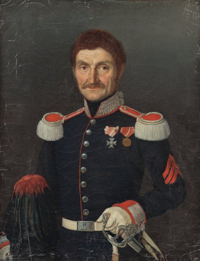 Portrait of a Man in a Uniform by Unbekannt