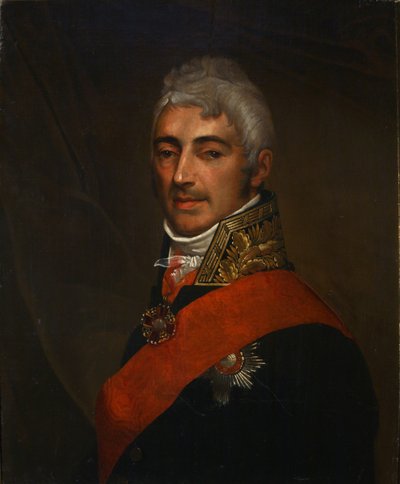 Portrait of the Poet Ivan Ivanovich Dmitriev by Unbekannt