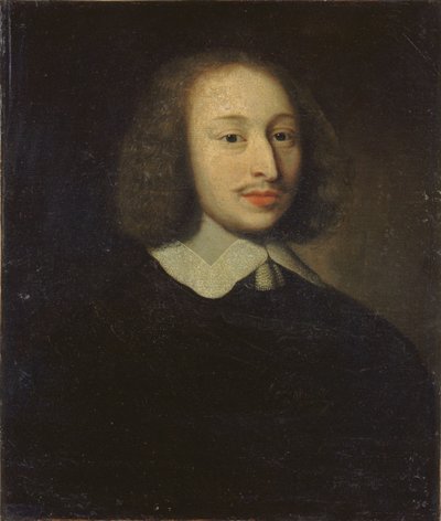 Portrait of the philosopher Blaise Pascal 1623-1662, c. 1650 by Unbekannt