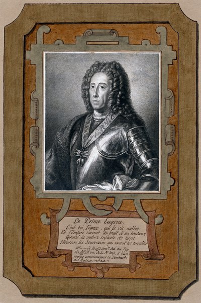 Prince Eugene of Savoy, general in the Austrian army by Unbekannt