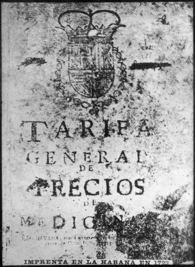 Printing Press in Havana, 1723 by Unbekannt
