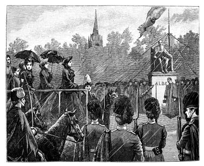 Queen Victoria unveiling the statue of Prince Albert at Aberdeen by Unbekannt