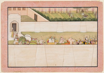 Ramas Brothers Bharata and Shatrughna set out from Ayodhya to find Rama and Lakshmana by Unbekannt